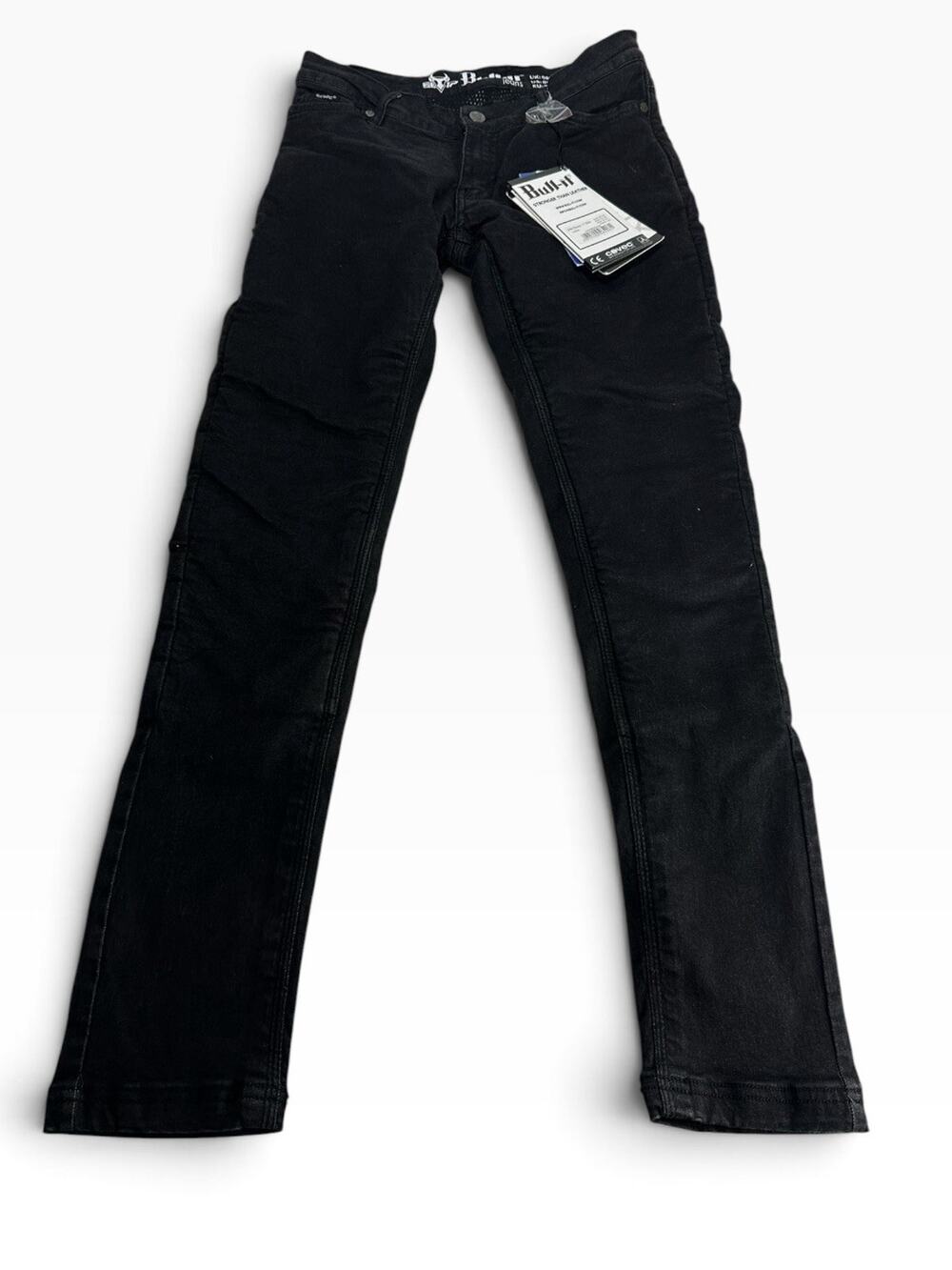 Bull-it Ladies Ebony 17 Slim Short Regular Long SR6 Motorcycle Jeans US size 4